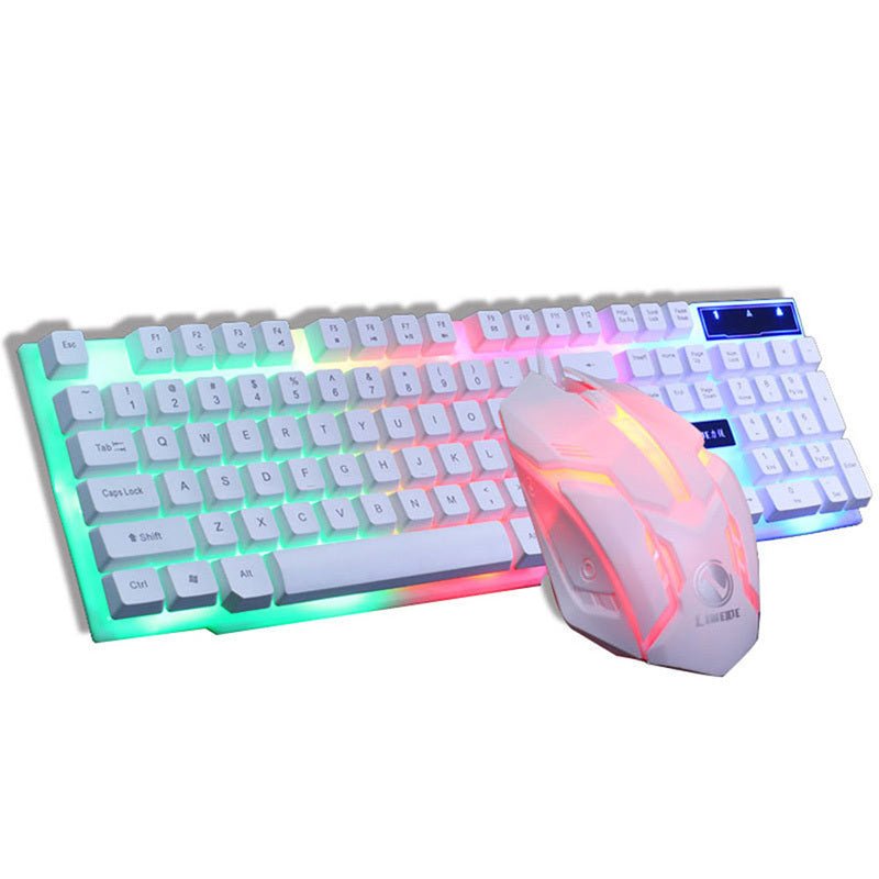 Gaming Keyboard Mouse Glowing Set - AmiraMart