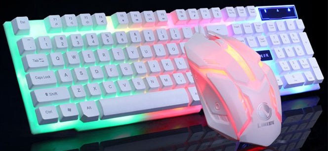 Gaming Keyboard Mouse Glowing Set - AmiraMart