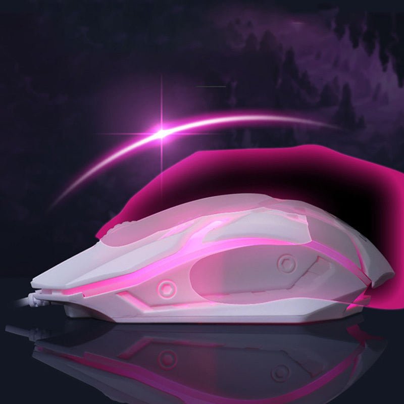 Gaming Keyboard Mouse Glowing Set - AmiraMart