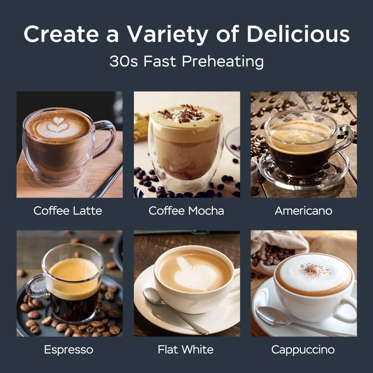 20 Bar Espresso Machine With Milk Frother - AmiraMart