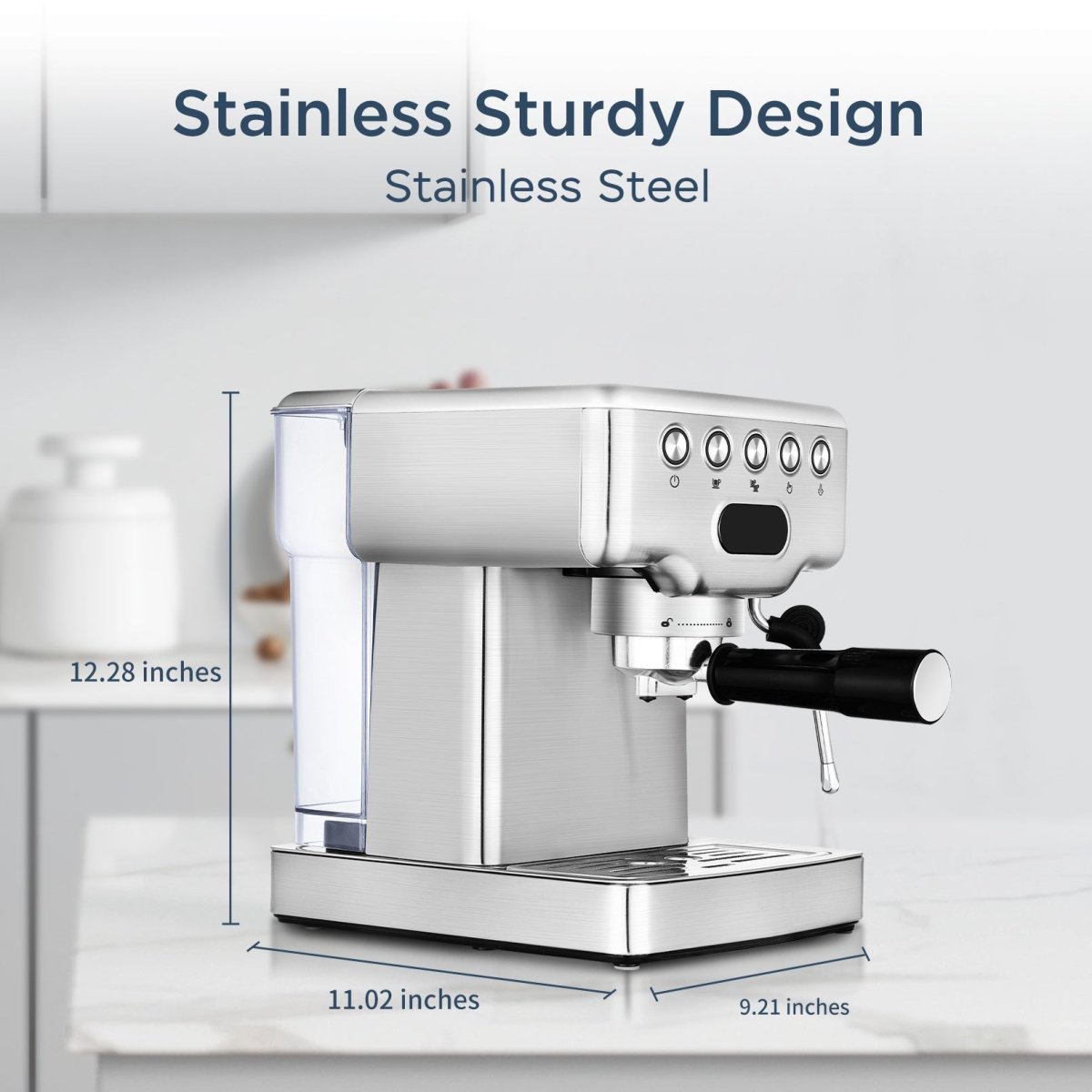 20 Bar Espresso Machine With Milk Frother - AmiraMart