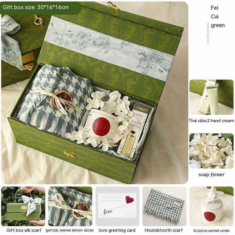 Gift For Girlfriend Niche Winter Scarf Gift Box - AmiraMart