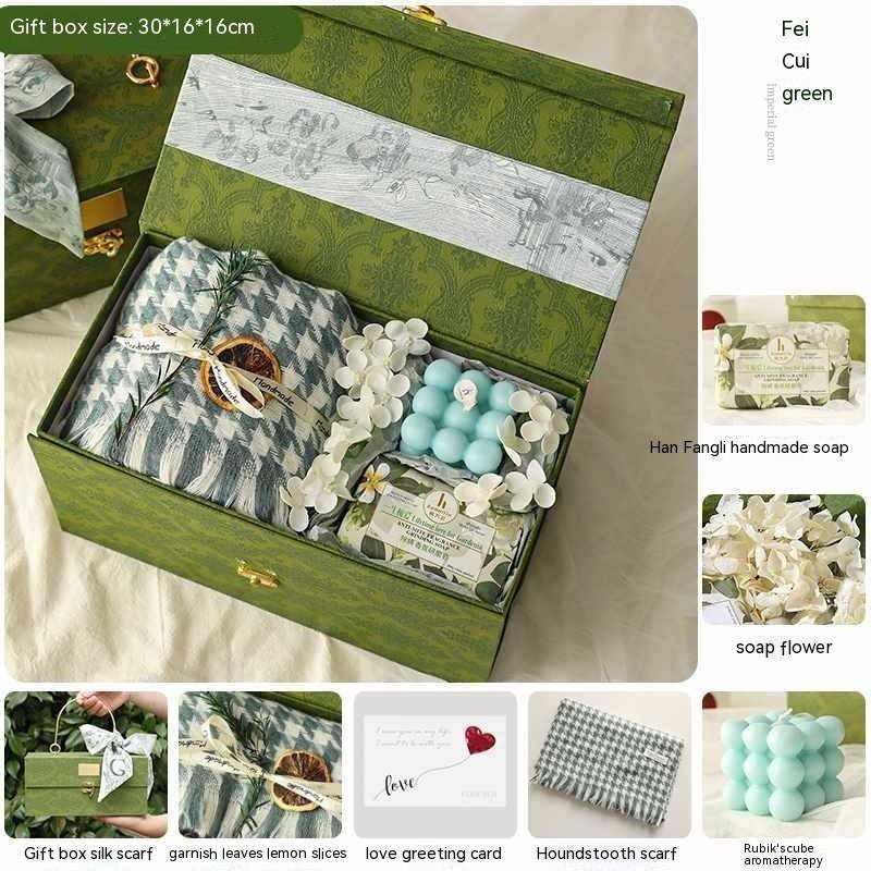 Gift For Girlfriend Niche Winter Scarf Gift Box - AmiraMart