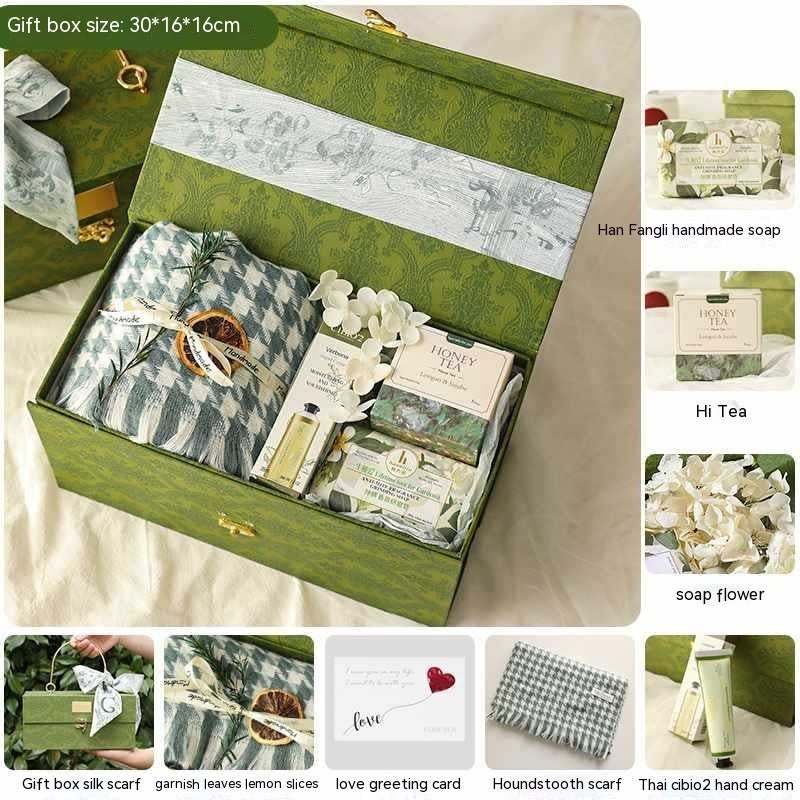 Gift For Girlfriend Niche Winter Scarf Gift Box - AmiraMart