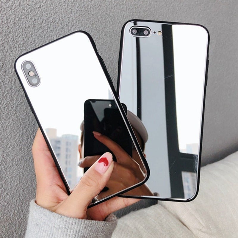 Glass Mirror Phone Case for Selfie Makeup - AmiraMart