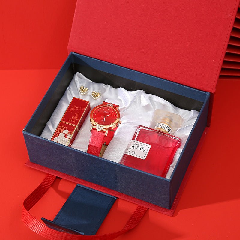 Watch Lipstick Perfume Gift Box - AmiraMart
