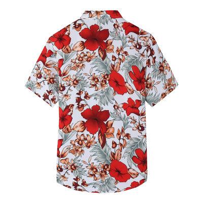 Hawaiian printed men's shirt - AmiraMart