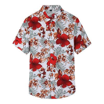 Hawaiian printed men's shirt - AmiraMart