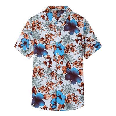 Hawaiian printed men's shirt - AmiraMart