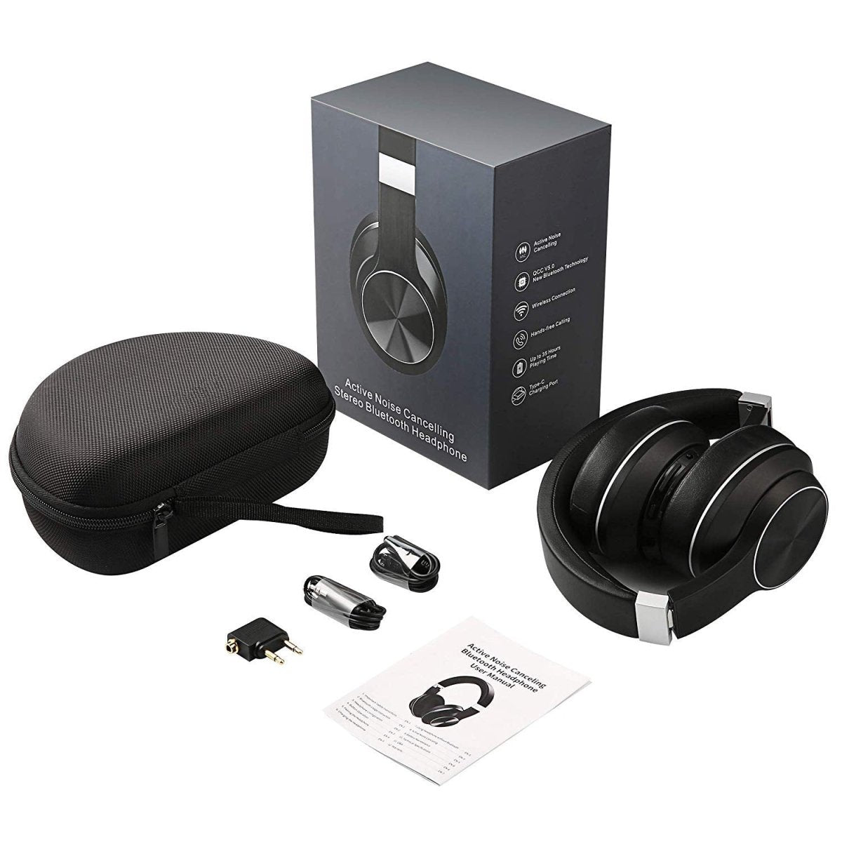 Headworn Sports Noise Cancelling Bluetooth Earphones - AmiraMart