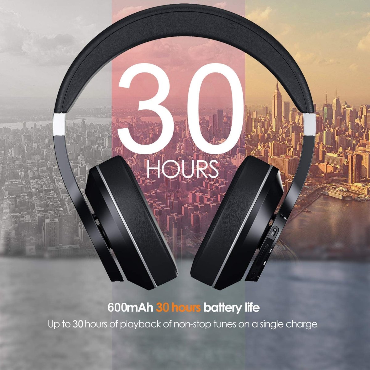 Headworn Sports Noise Cancelling Bluetooth Earphones - AmiraMart