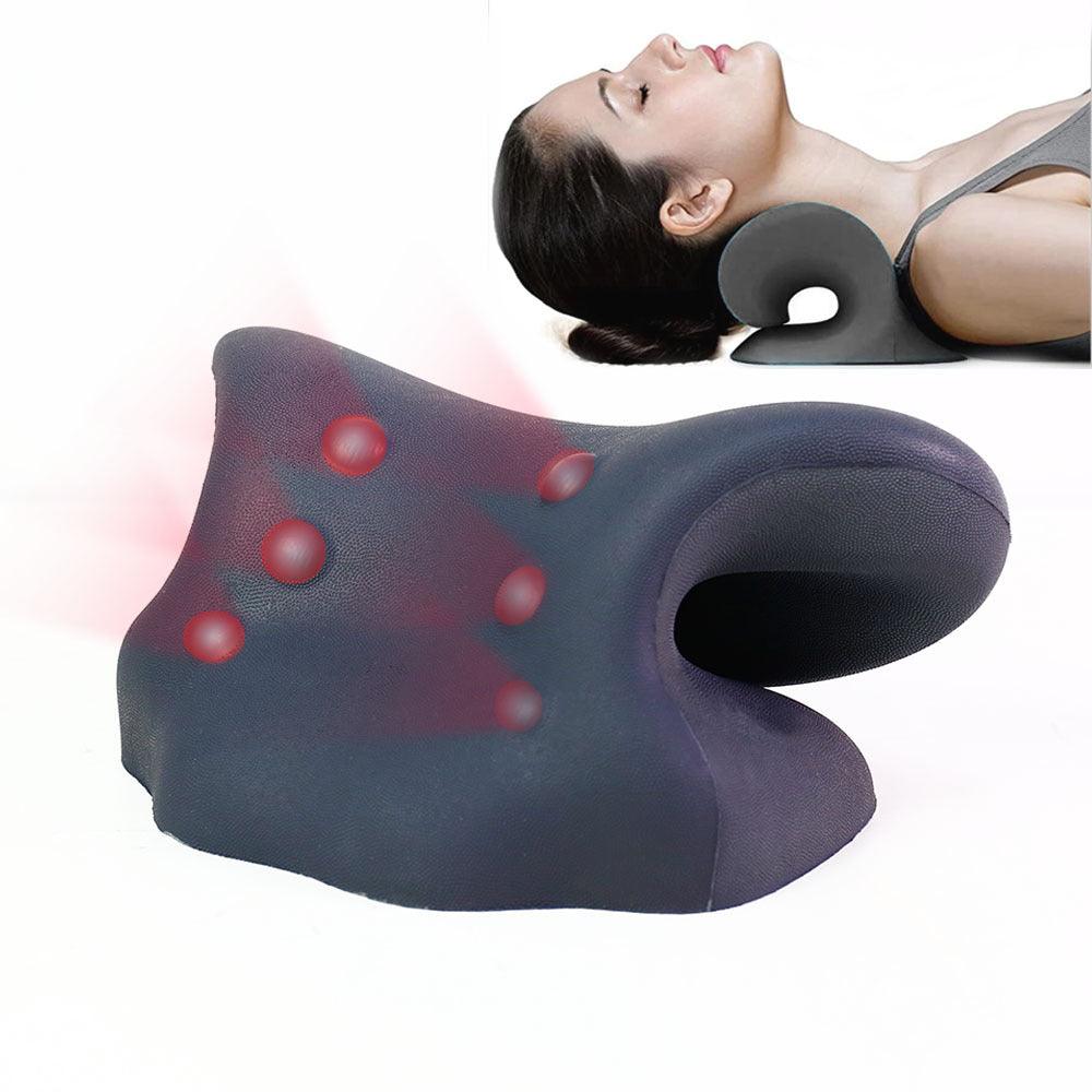 Heated Traction Pillow Home Cervical Massage - AmiraMart