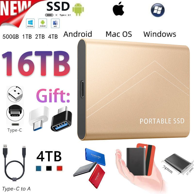 High - Capacity Mobile SSD (500G - 16TB) - AmiraMart