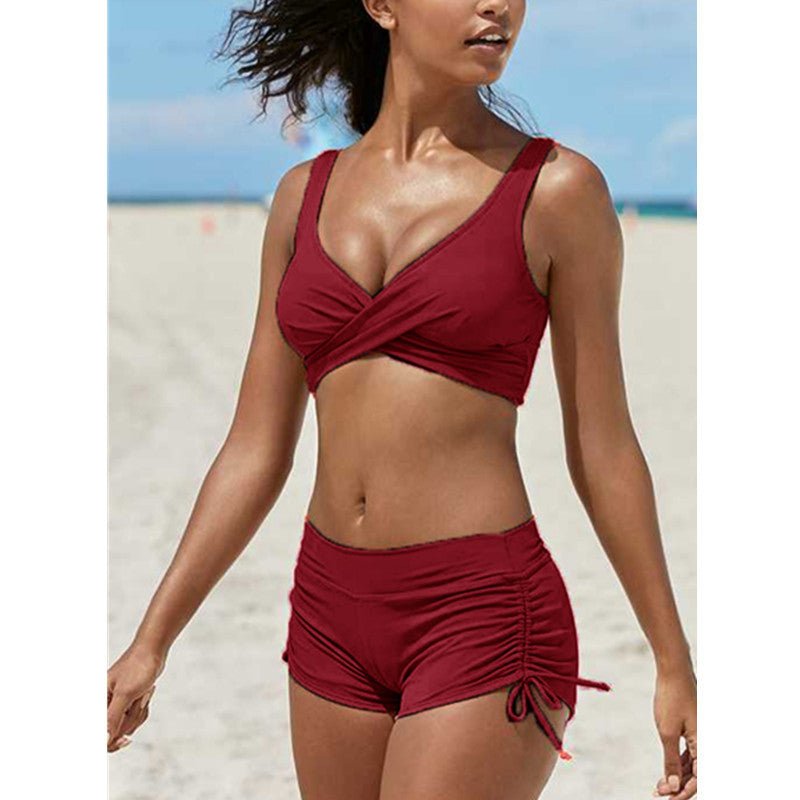 High Cut Cheeky Bikini Set Swimsuit - AmiraMart
