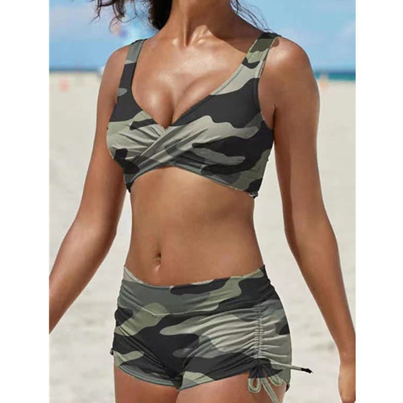 High Cut Cheeky Bikini Set Swimsuit - AmiraMart
