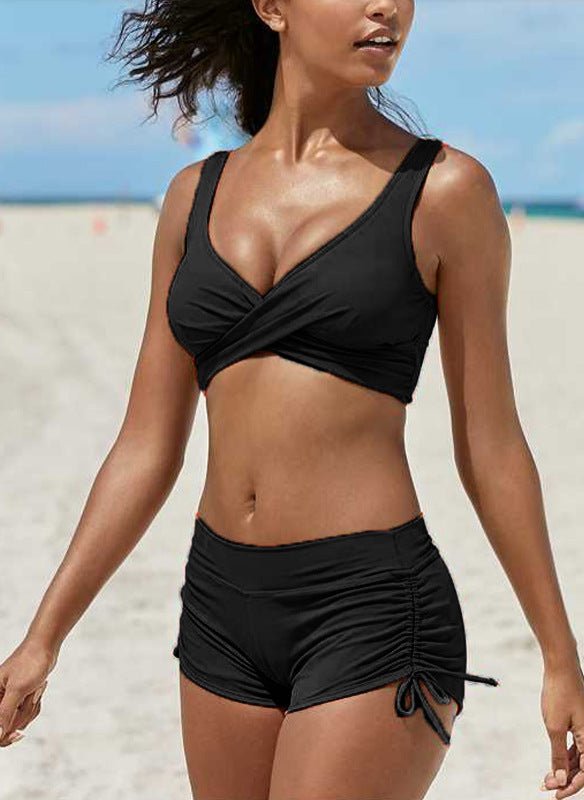 High Cut Cheeky Bikini Set Swimsuit - AmiraMart