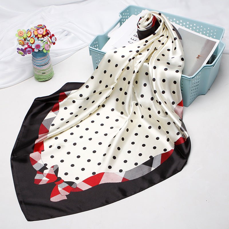 High - end Versatile Retro Printed Artificial Silk Scarf - AmiraMart