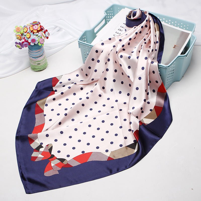 High - end Versatile Retro Printed Artificial Silk Scarf - AmiraMart