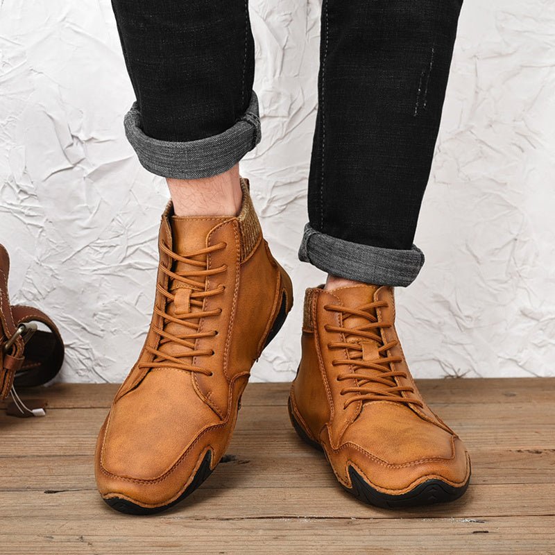 High Top High Quality Flats Shoes - AmiraMart