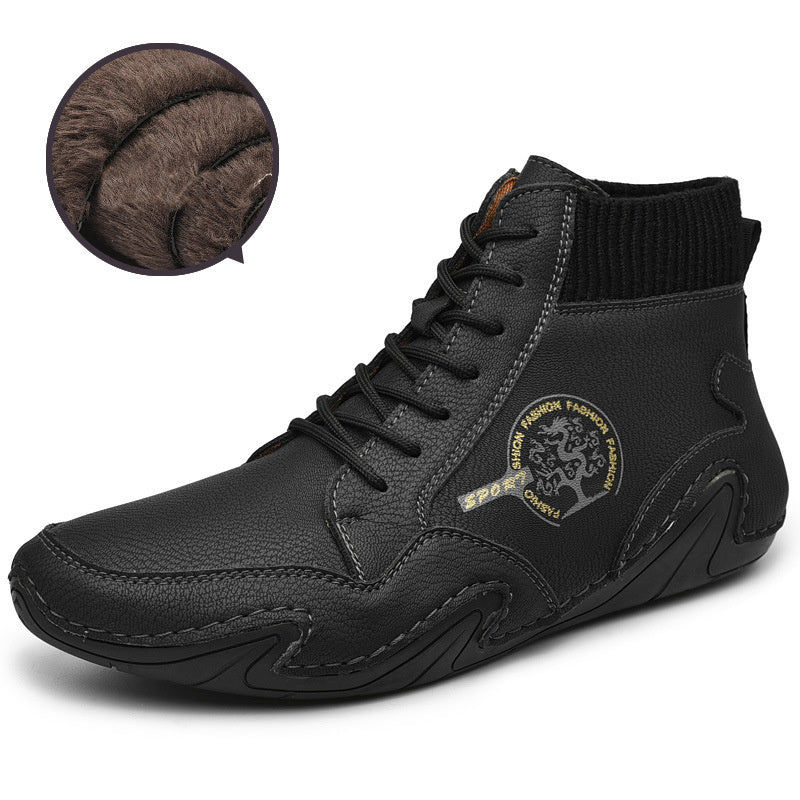 High Top High Quality Flats Shoes - AmiraMart