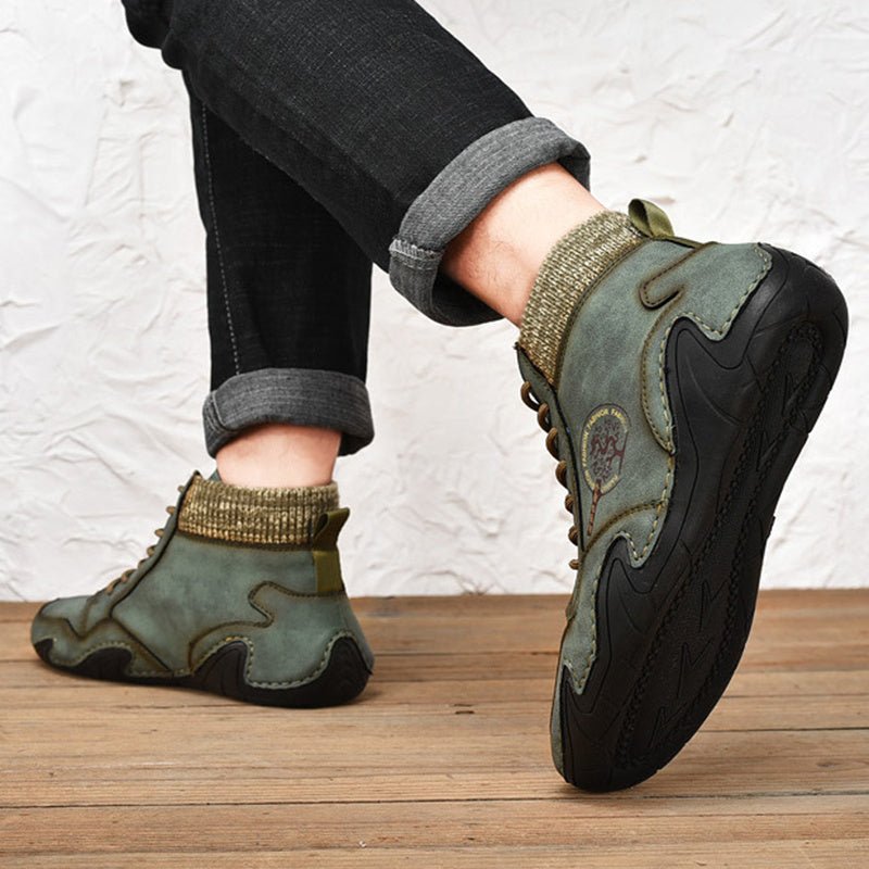 High Top High Quality Flats Shoes - AmiraMart