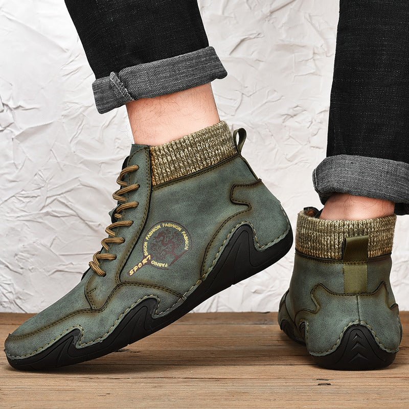 High Top High Quality Flats Shoes - AmiraMart