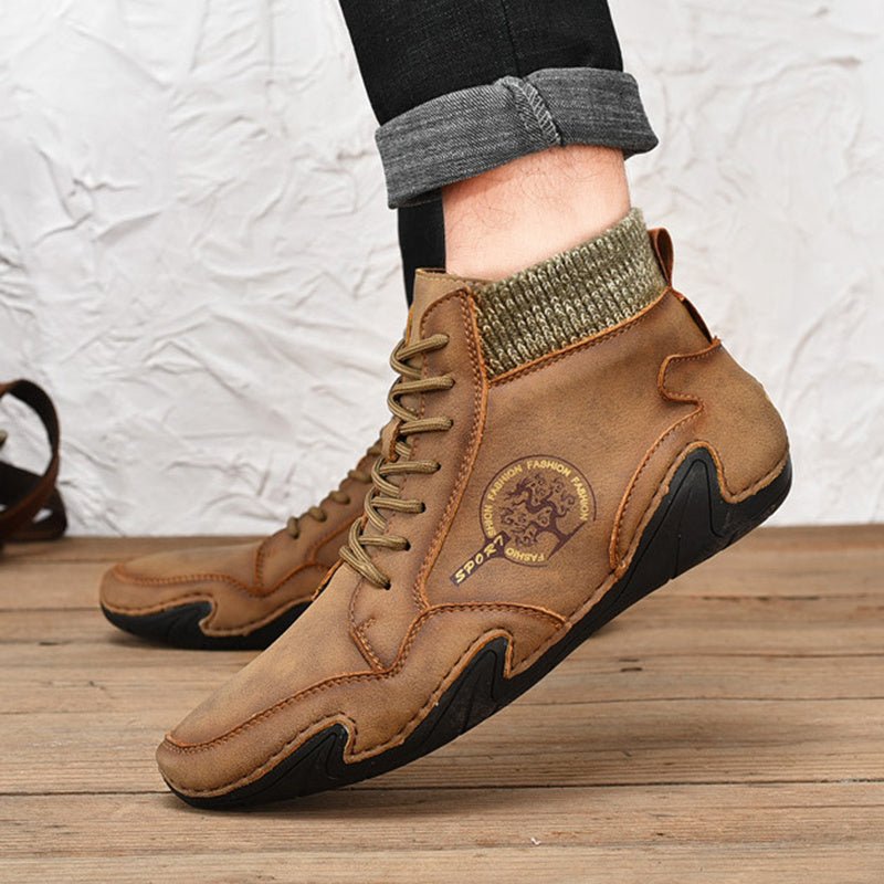 High Top High Quality Flats Shoes - AmiraMart