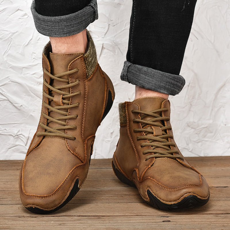 High Top High Quality Flats Shoes - AmiraMart