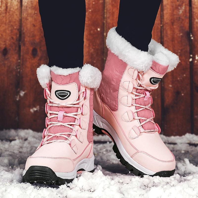 High - top platform cotton shoes - AmiraMart