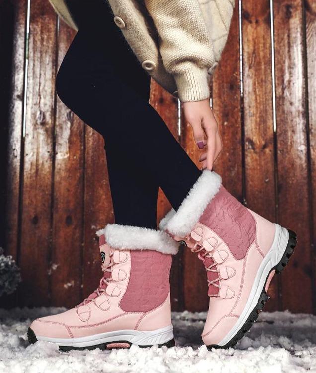 High - top platform cotton shoes - AmiraMart