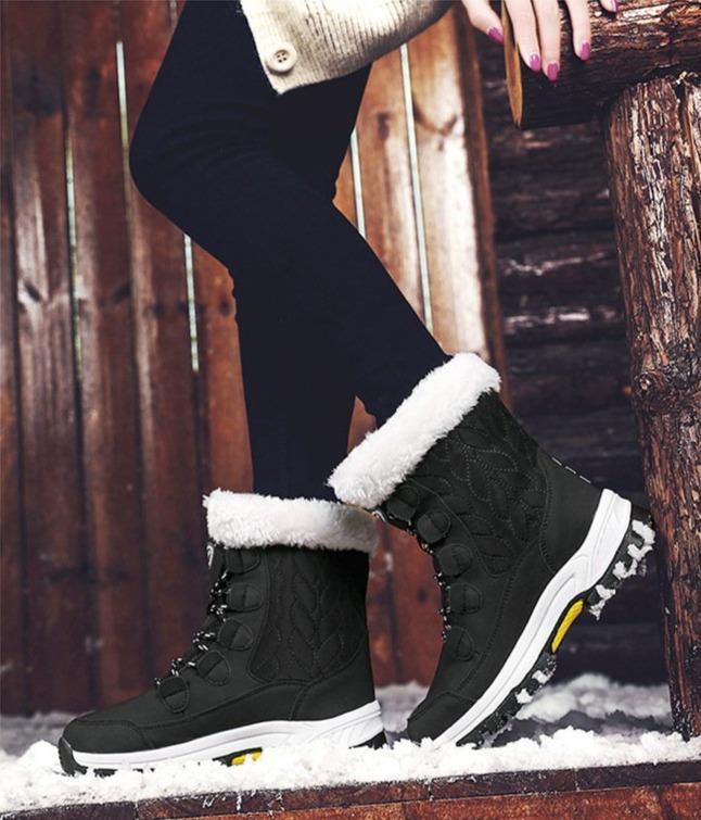 High - top platform cotton shoes - AmiraMart