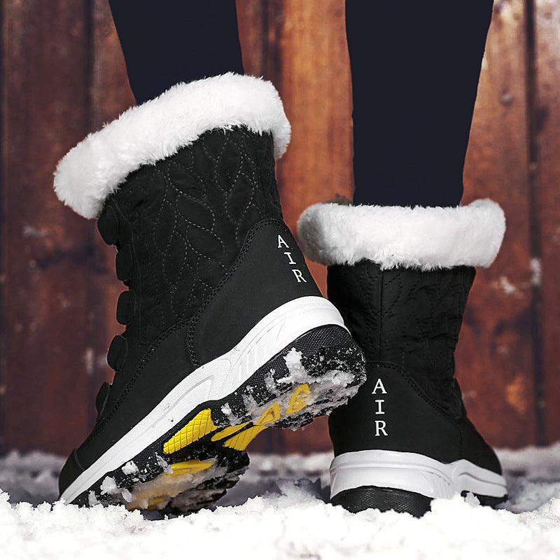 High - top platform cotton shoes - AmiraMart