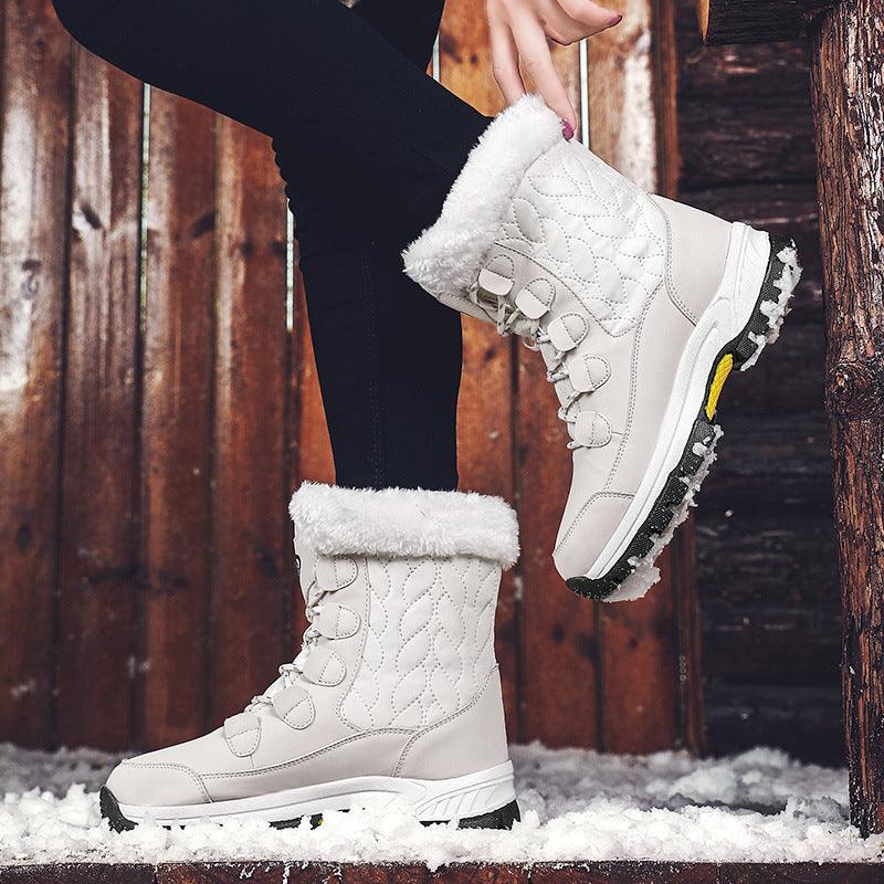 High - top platform cotton shoes - AmiraMart