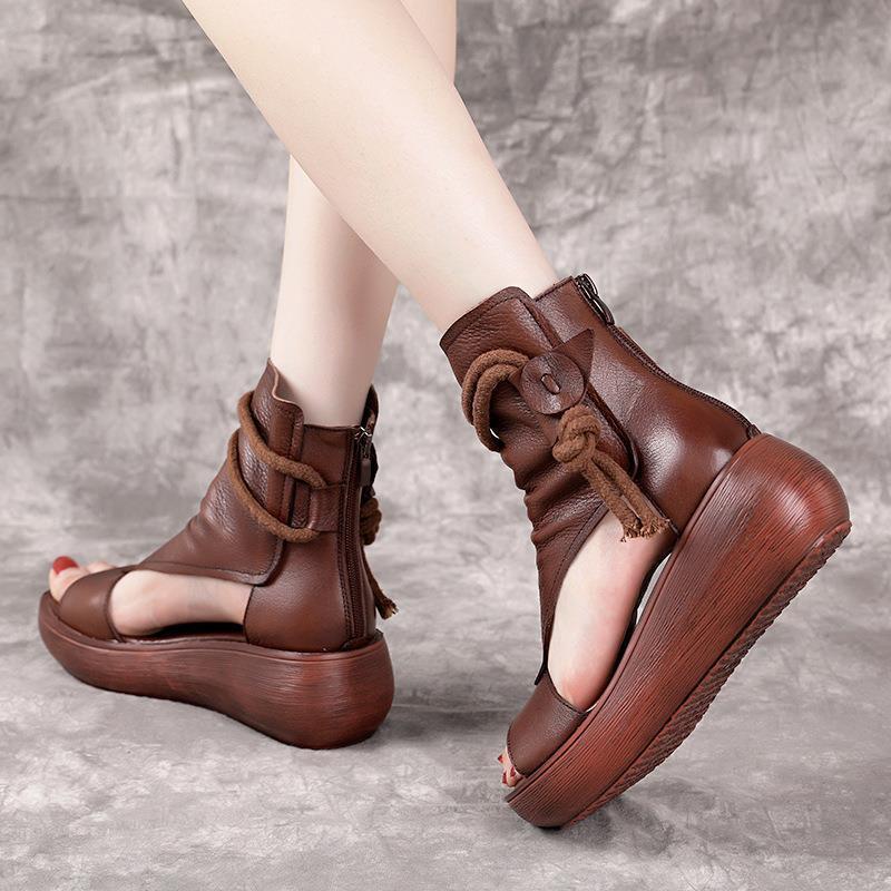 High Top Platform Sandals - AmiraMart