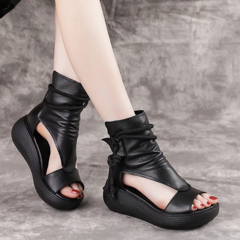 High Top Platform Sandals - AmiraMart