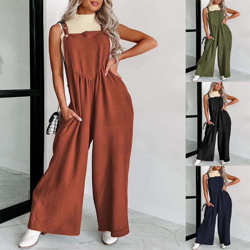 High Waist Wide Leg Pants | Casual Loose Drooping Trousers - AmiraMart