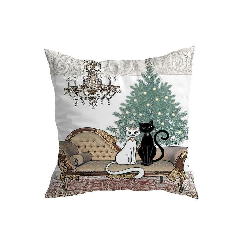 Home Fashion Minimalist Cat Print Pillowcase - AmiraMart