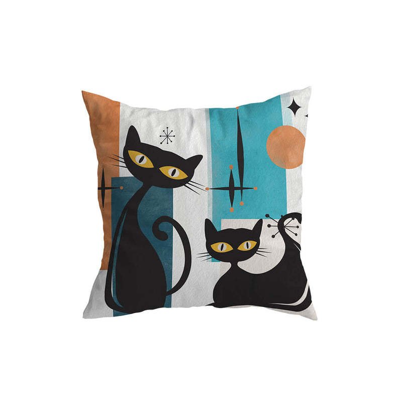 Home Fashion Print Vintage Cat Pattern Pillowcase - AmiraMart