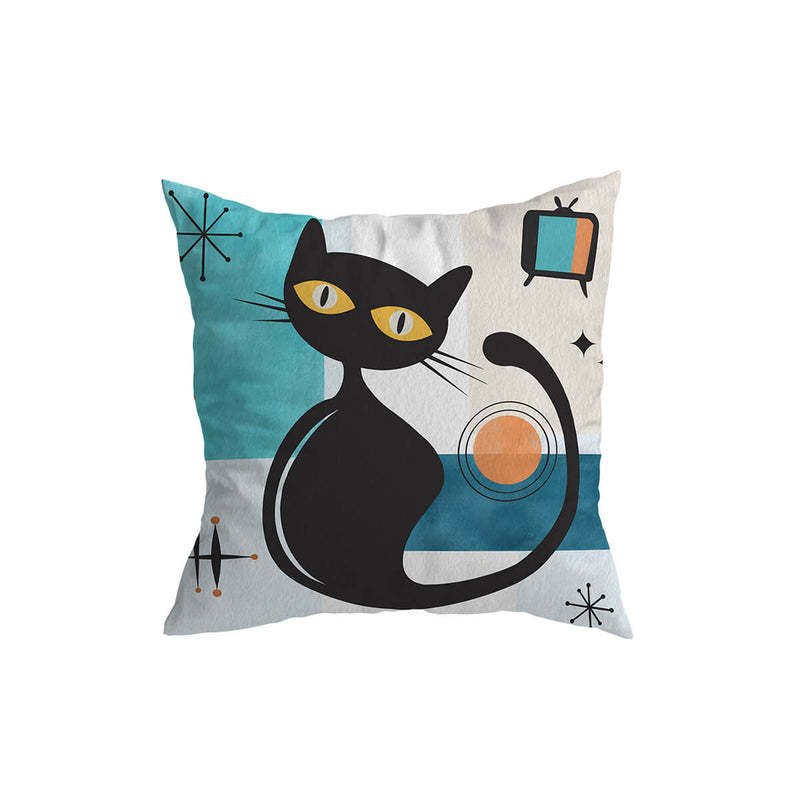 Home Fashion Print Vintage Cat Pattern Pillowcase - AmiraMart