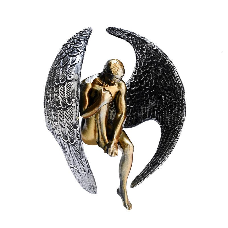 Home Simple Contemplative Angel Resin Ornaments - AmiraMart