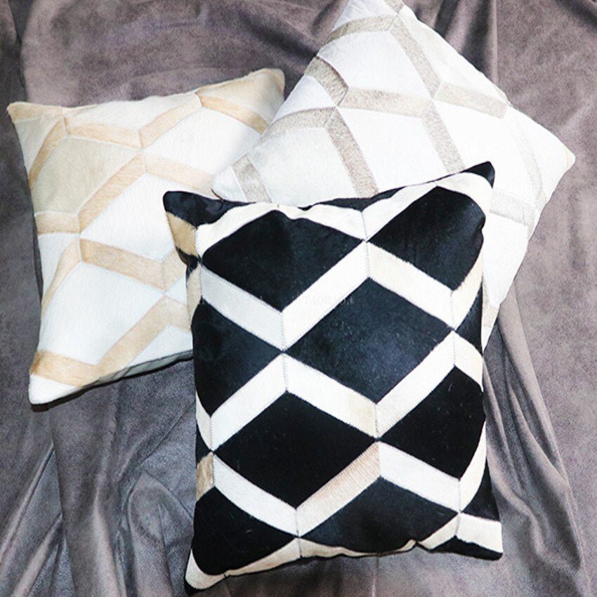 Home sofa cowhide pillow - AmiraMart