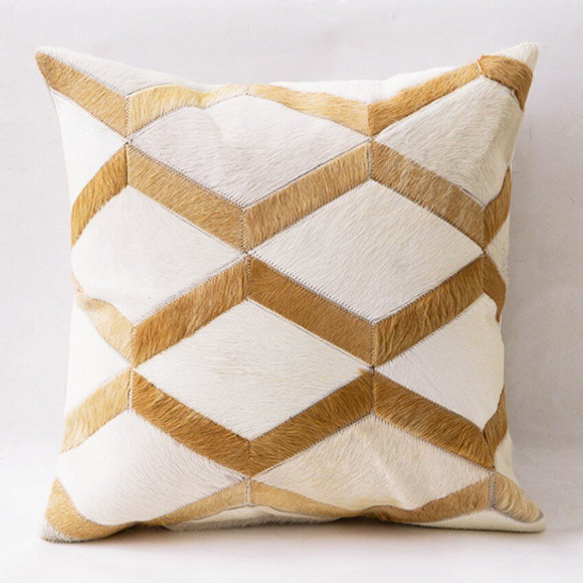 Home sofa cowhide pillow - AmiraMart