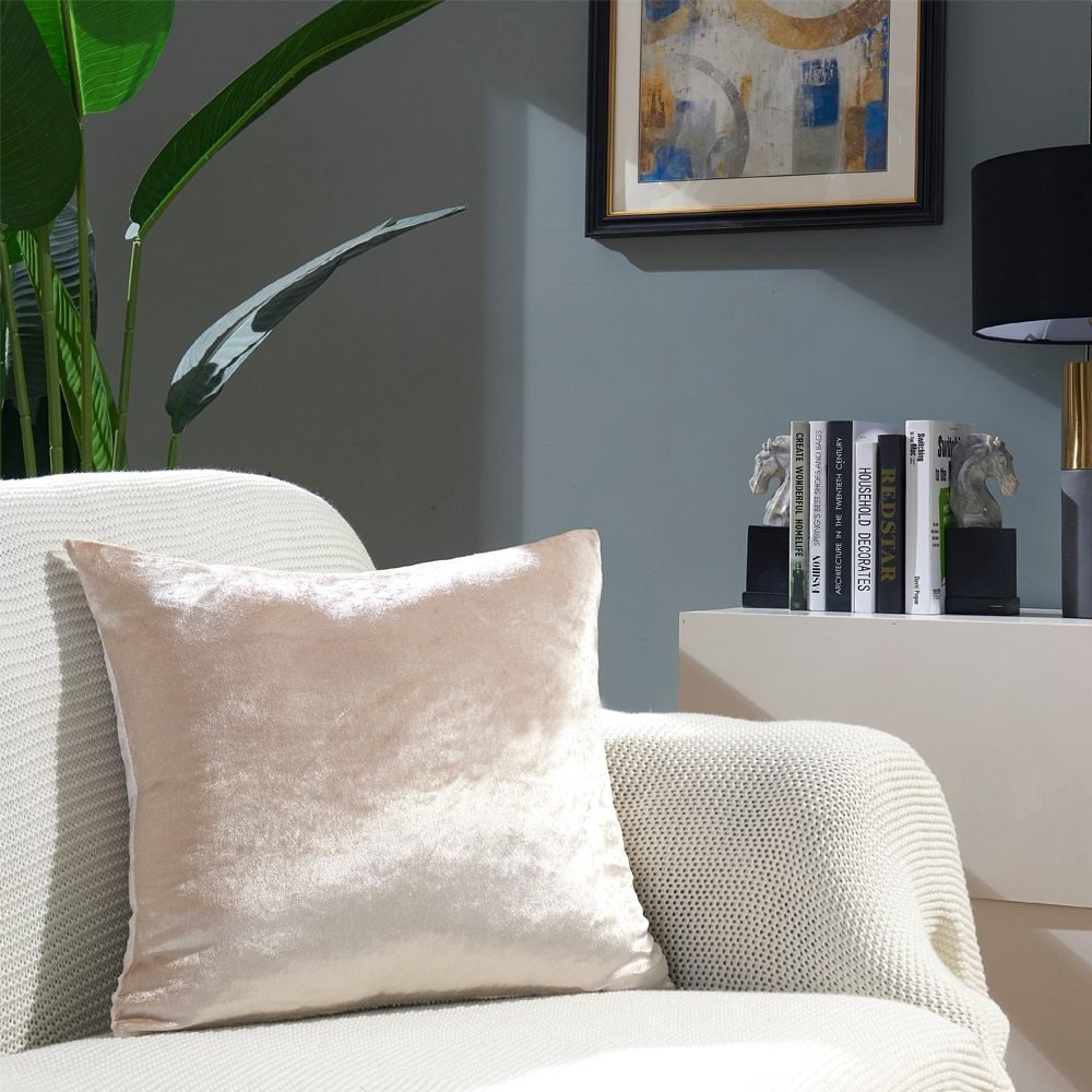 Ice velvet pillow cushion bedroom pillow - AmiraMart