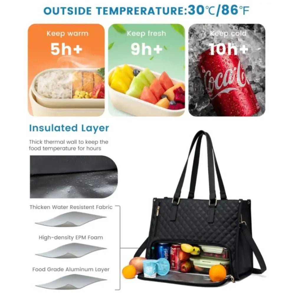 Insulated Lunch Bag – Leak - Proof & Large Capacity - AmiraMart