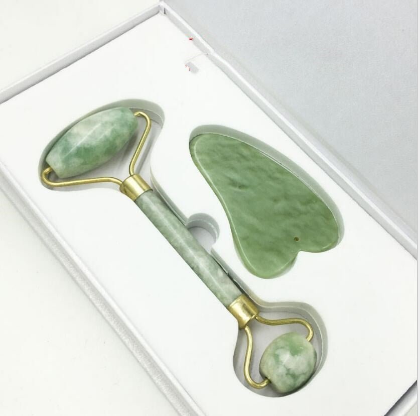 Jade Roll Massager Relieves Facial Tension - AmiraMart
