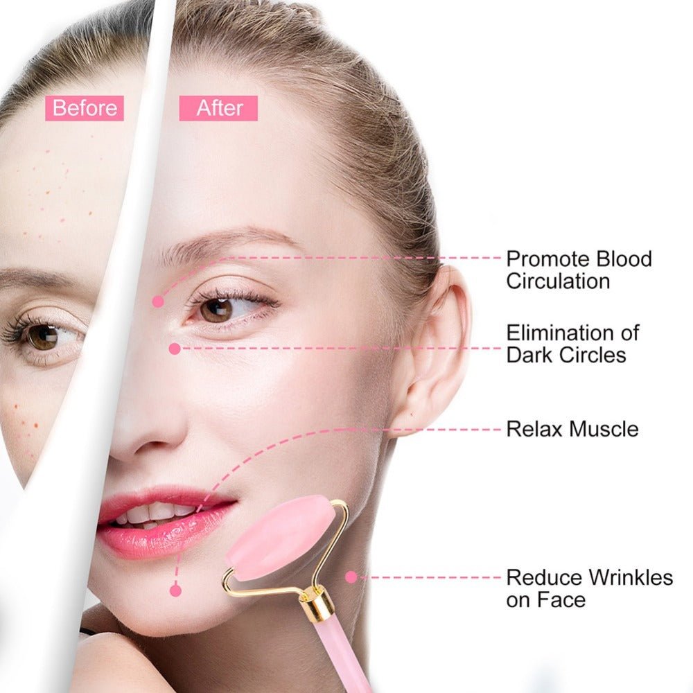 Jade Roll Massager Relieves Facial Tension - AmiraMart