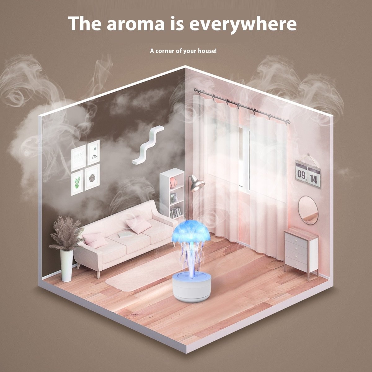 Jellyfish Humidifier Fragrance Diffuser - AmiraMart