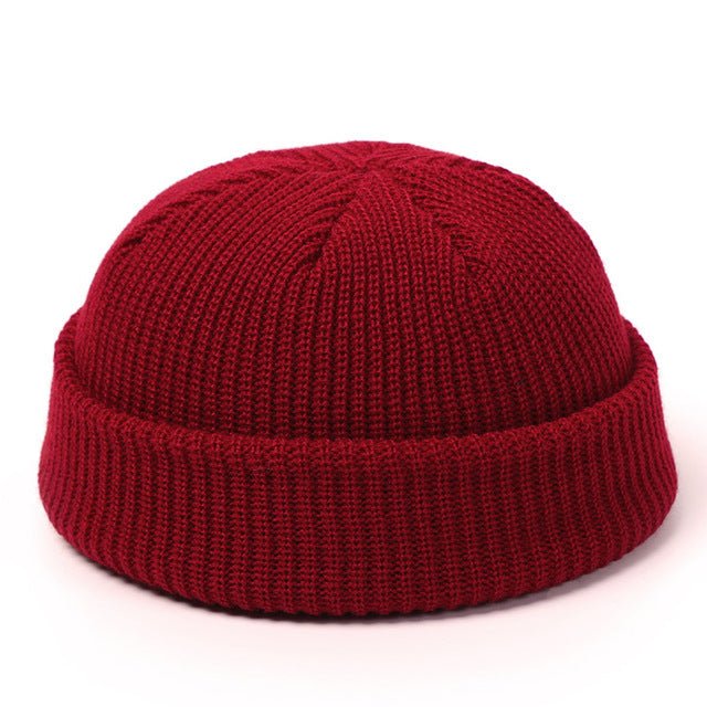 Knitted Hats For Women Skullcap Men Beanie Hat Winter Retro - AmiraMart
