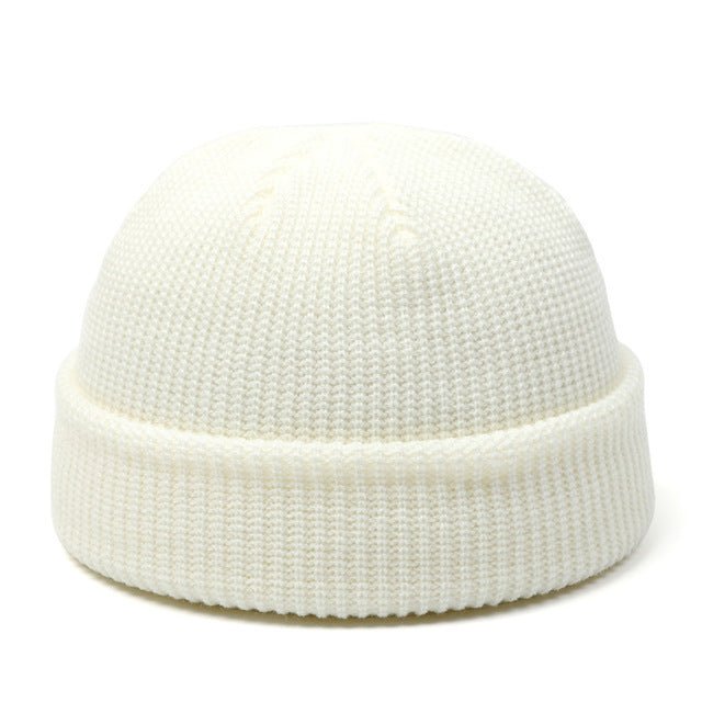 Knitted Hats For Women Skullcap Men Beanie Hat Winter Retro - AmiraMart