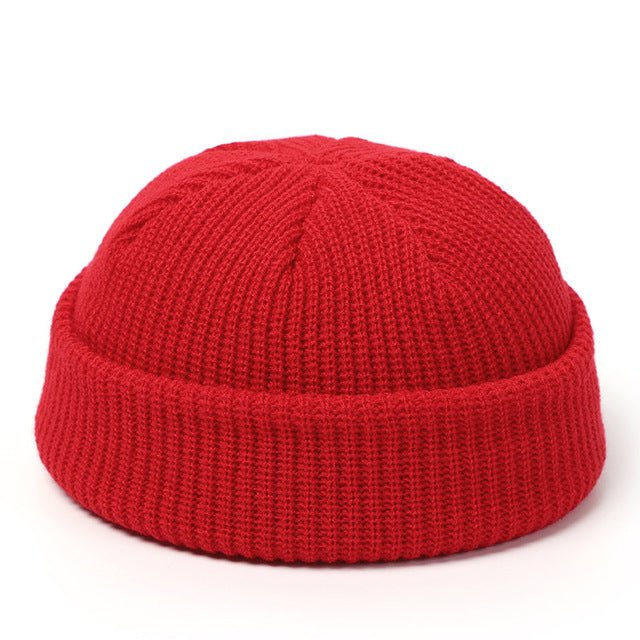 Knitted Hats For Women Skullcap Men Beanie Hat Winter Retro - AmiraMart